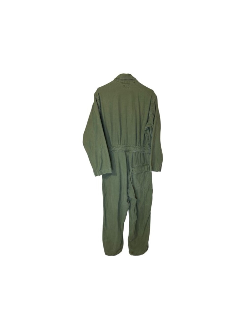 Vintage 1966 US Military OG-107 Belted Coveralls Vietnam Era Sateen Men's Large - Picture 2 of 12